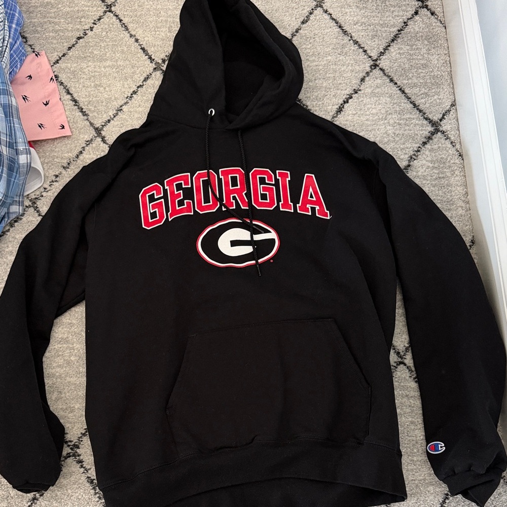 Champion Black university of Georgia Sweatshirt hoodie